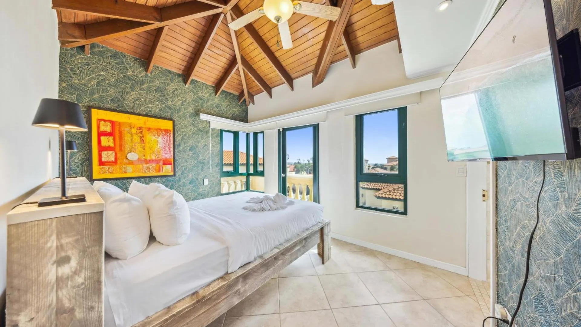 3Br W Sea View 1 Min To Beach Fully Equipped 팜비치 0*,  아루바